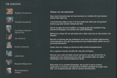 En bok om böcker och mat baksida